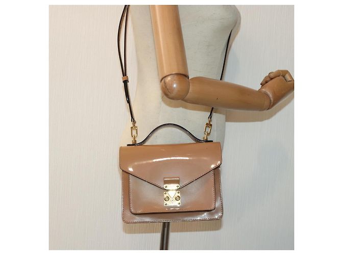 LOUIS VUITTON Vernis Monceau BB Borsa a Mano 2way Rosa Velours M91580 LV Auth 91795 - vista 23