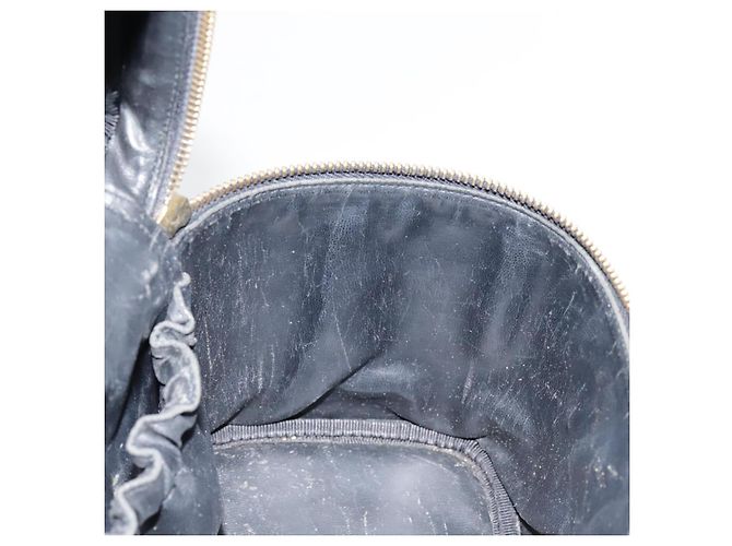 Vanity Pochette da trucco CHANEL COCO Mark in pelle di vitello nera con CC dorato Auth yk14976 Nero D'oro - vista 20
