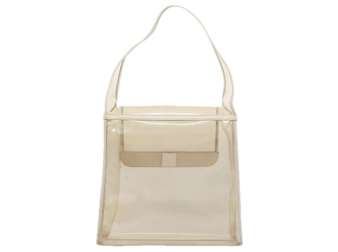 Borsa a Spalla GUCCI Vinile Trasparente Bianco Argento 001 2058 1772 5 Auth bs17041 - vista 3