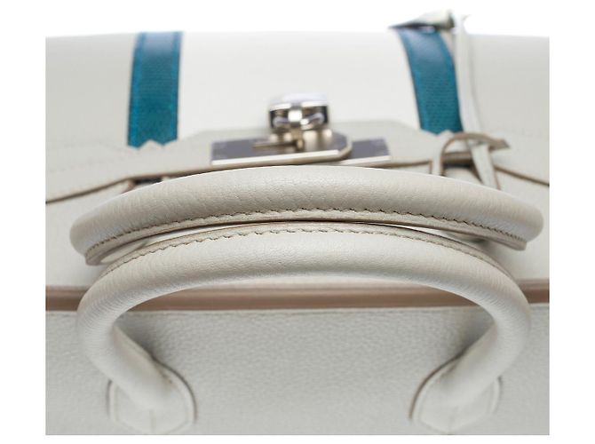 Hermès Sac HERMES Birkin 35 en Cuir Gris - 102151 - vista 10