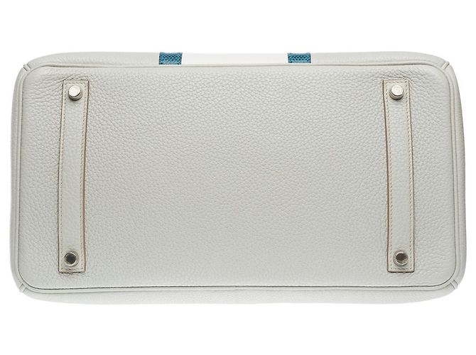 Hermès Sac HERMES Birkin 35 en Cuir Gris - 102151 - vista 11