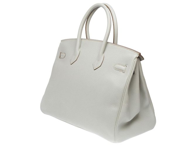 Hermès Sac HERMES Birkin 35 en Cuir Gris - 102151 - vista 6