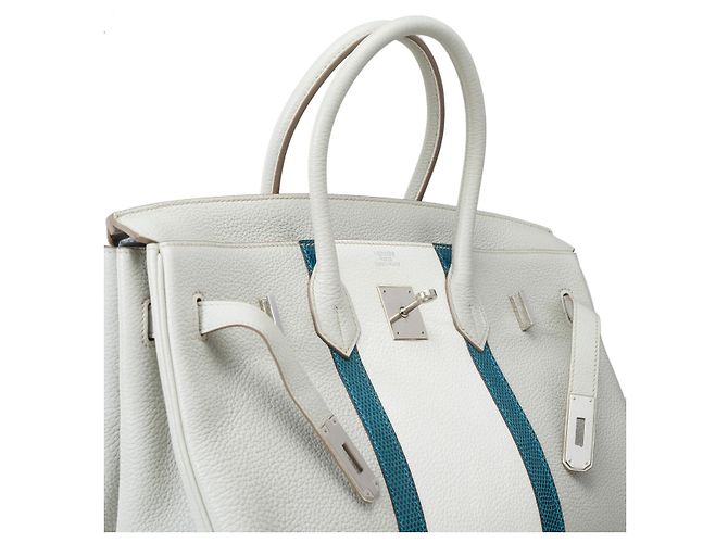 Hermès Sac HERMES Birkin 35 en Cuir Gris - 102151 - vista 7