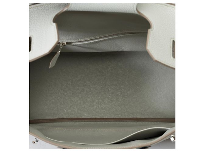 Hermès Sac HERMES Birkin 35 en Cuir Gris - 102151 - vista 9
