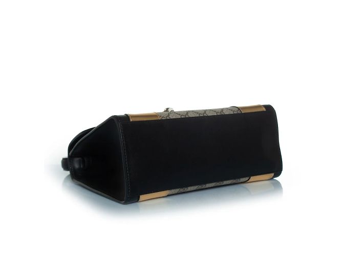 Borsa a mano Osiride con monogramma Gucci, Supreme Marrone Nero D'oro - vista 5
