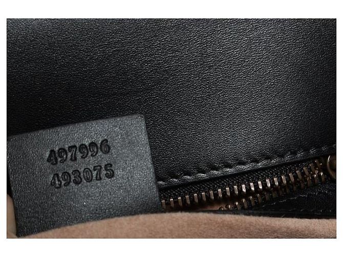 Borsa a mano Osiride con monogramma Gucci, Supreme Marrone Nero D'oro - vista 8