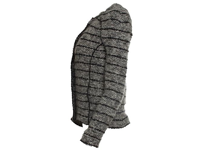 Isabel Marant Etoile Grau und schwarze Tweedjacke Isabel Marant Étoile - Ansicht 2
