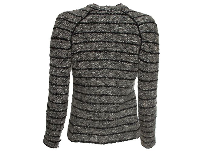 Isabel Marant Etoile Grau und schwarze Tweedjacke Isabel Marant Étoile - Ansicht 3