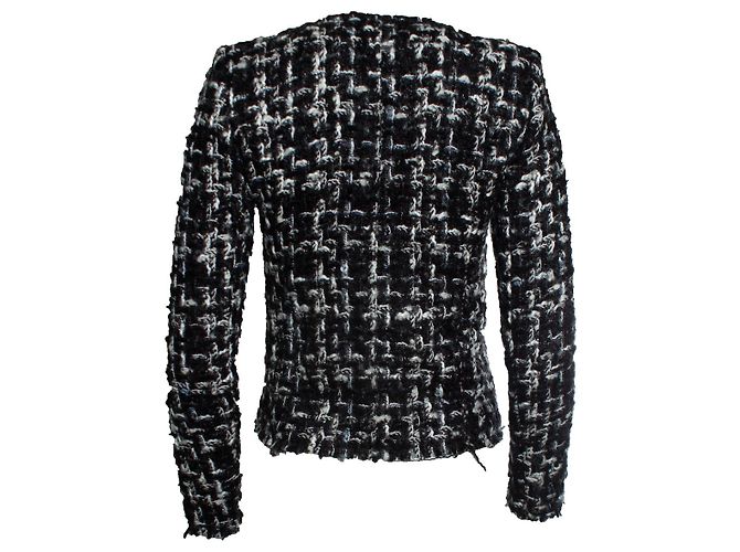IRO, Nalokie Tweedjacke in Schwarz und Weiß - Ansicht 3