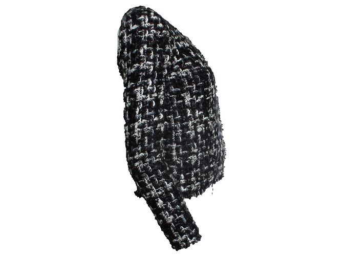 IRO, Nalokie Tweedjacke in Schwarz und Weiß - Ansicht 4