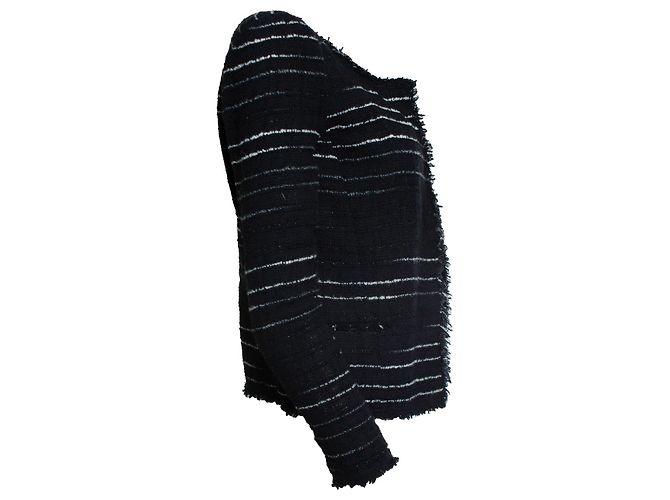 Isabel Marant Etoile Isabel Marant Étoile, gestreifter Blazer in Schwarz - Ansicht 4
