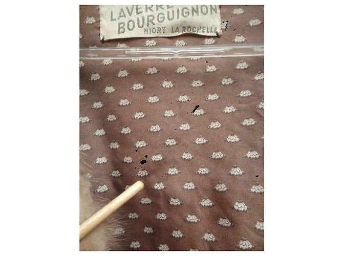 Autre Marque Abrigo de piel beige - vista 5
