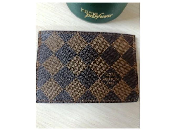 Organizer Porta tarjetas de visita Louis Vuitton Damier Marrón Castaño - vista 3