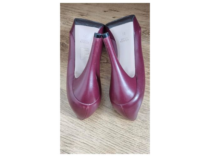 Marmont Décolleté Gucci in pelle rossa Rosso - vista 4