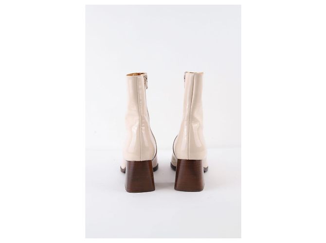 Anthology Paris Botas de cuero charol Blanco - vista 2