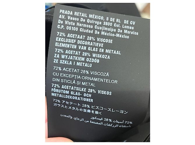 PRADA Kleider T.IT 46 Viskose Schwarz - Ansicht 11