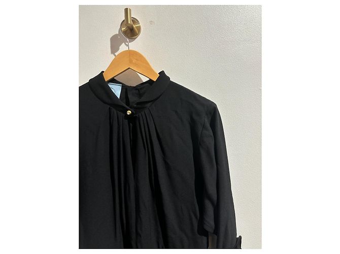 PRADA Kleider T.IT 46 Viskose Schwarz - Ansicht 2