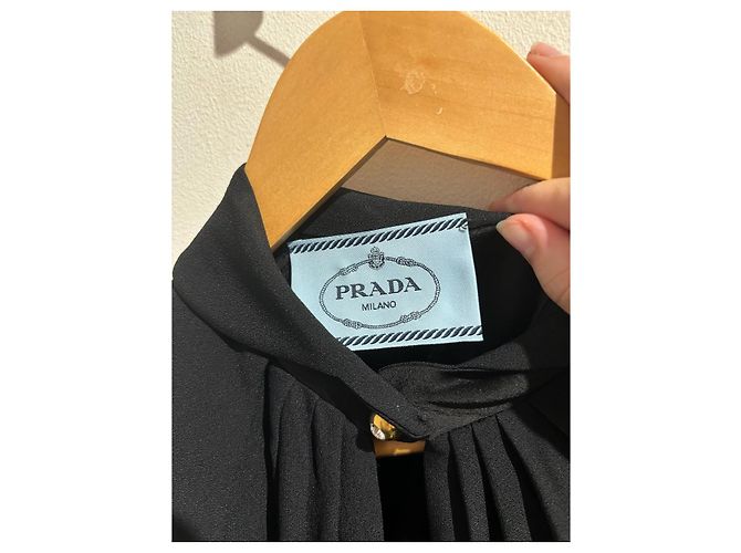PRADA Kleider T.IT 46 Viskose Schwarz - Ansicht 5