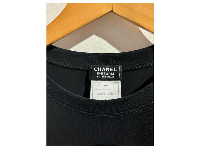 CHANEL Tops T.International S Algodón Negro - vista 4