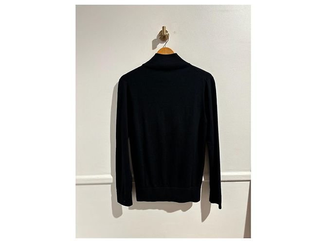 CHANEL Strickwaren T.International S Wolle Schwarz - Ansicht 6