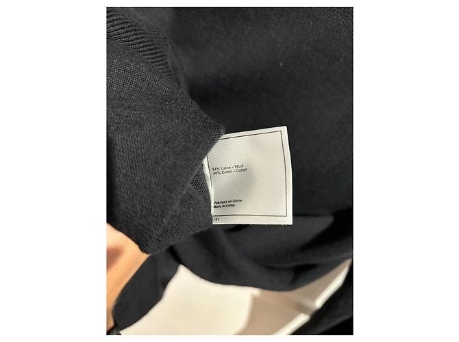 CHANEL Strickwaren T.International S Wolle Schwarz - Ansicht 7