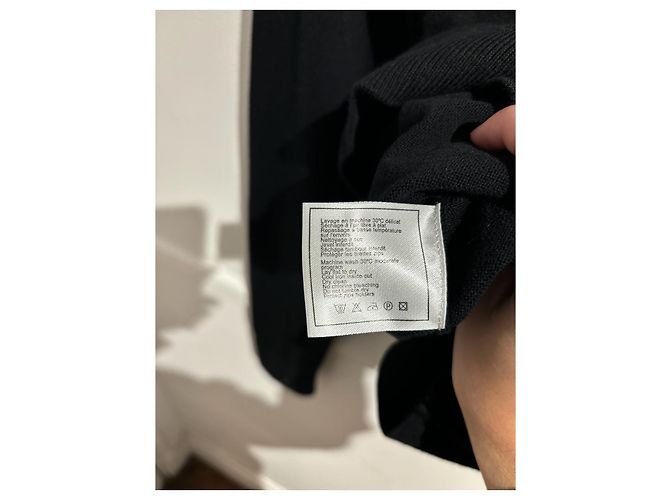 CHANEL Strickwaren T.International S Wolle Schwarz - Ansicht 8