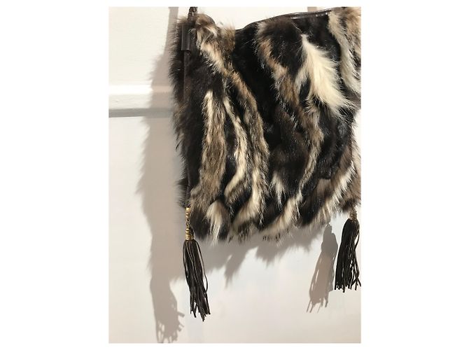 Borse EMILIO PUCCI T. Pelliccia Marrone - vista 3