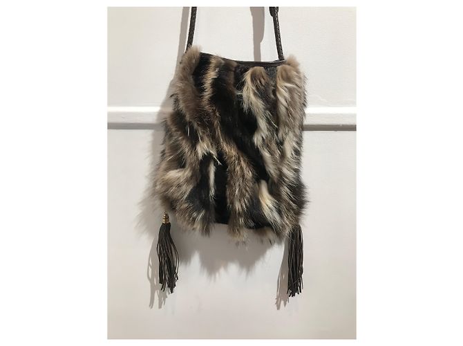 Borse EMILIO PUCCI T. Pelliccia Marrone - vista 4