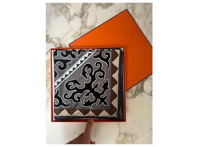 Hermès Appaloosa delle steppe Blu Marrone chiaro - vista 11