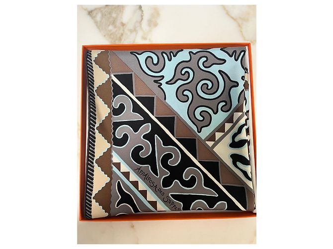 Hermès Appaloosa delle steppe Blu Marrone chiaro - vista 2