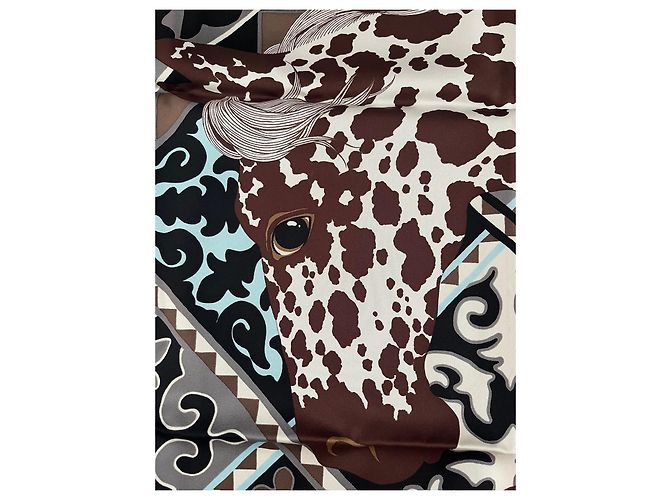 Hermès Appaloosa delle steppe Blu Marrone chiaro - vista 5