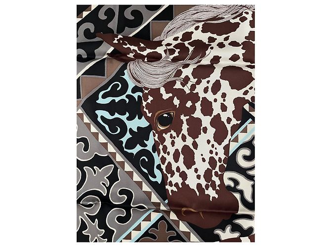 Hermès Appaloosa delle steppe Blu Marrone chiaro - vista 7
