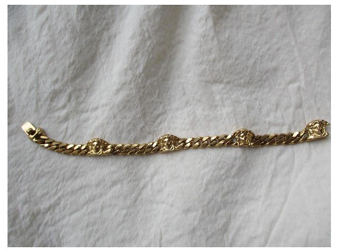 Bracciale Gianni Versace Medusa placcato oro D'oro - vista 3