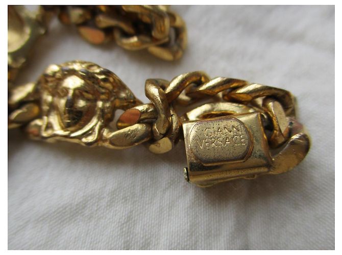 Bracciale Gianni Versace Medusa placcato oro D'oro - vista 5