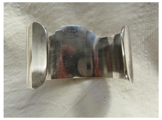 Autre Marque Bracciale in argento massiccio e onice, anni '90. - vista 7