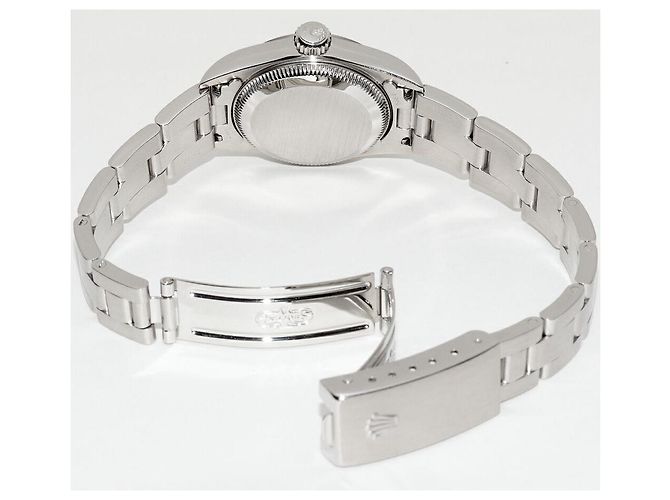 Rolex Oyster Perpetual Edelstahl Uhr Blau - Ansicht 2