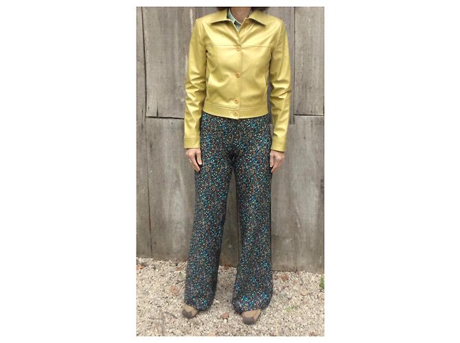 Tara Jarmon Jacke Gold Kunstleder Golden - Ansicht 2