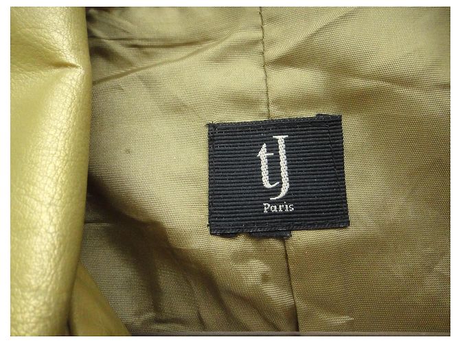 Tara Jarmon Jacke Gold Kunstleder Golden - Ansicht 4