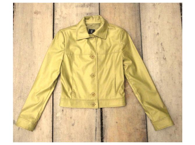 Tara Jarmon Jacke Gold Kunstleder Golden - Ansicht 5