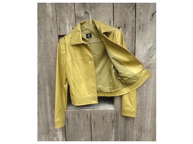 Tara Jarmon Jacke Gold Kunstleder Golden - Ansicht 7