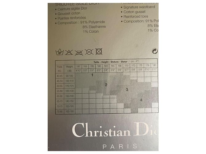 Collant Dior Monogramma Obliquo Nero - vista 5