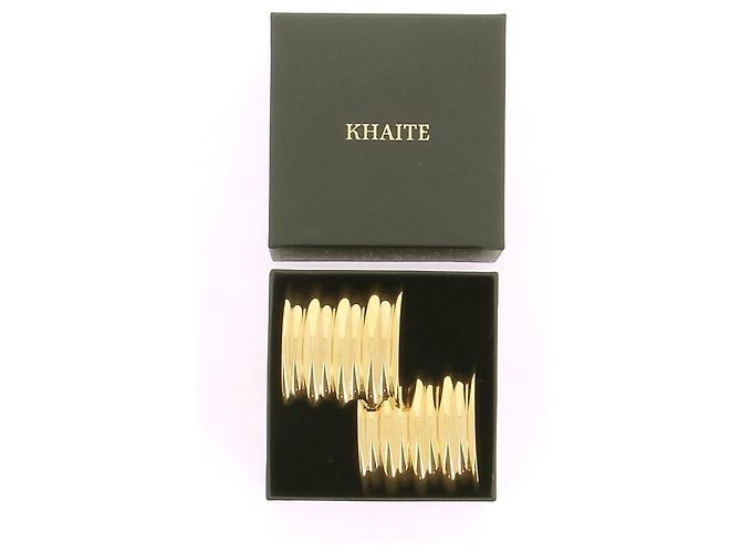 Orecchini KHAITE T. Placcato oro - vista 5