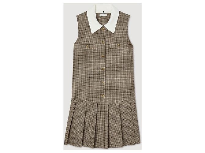 Vestido corto sin mangas micro pata de gallo Sandro Multicolor - vista 2