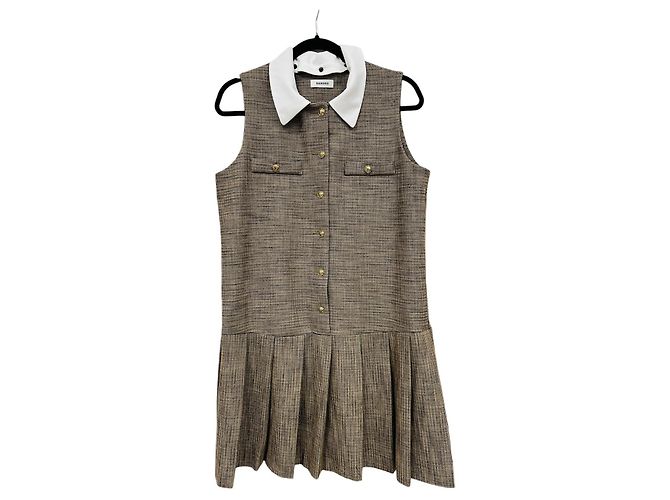 Vestido corto sin mangas micro pata de gallo Sandro Multicolor - vista 3