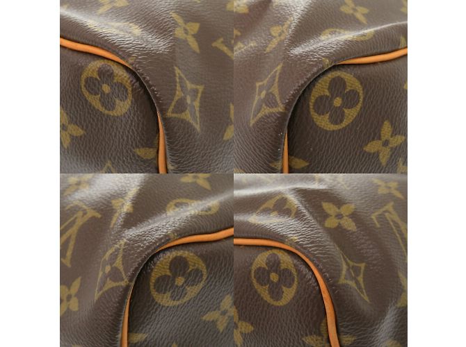 Borsa Louis Vuitton Speedy 35 Monogram Marrone - vista 4