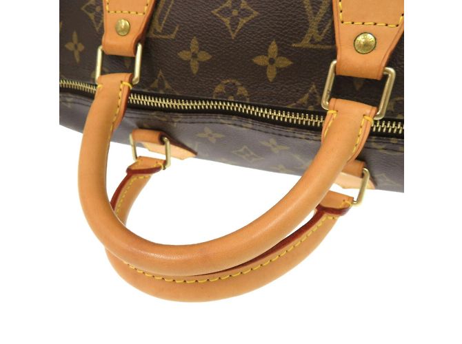 Borsa Louis Vuitton Speedy 35 Monogram Marrone - vista 5