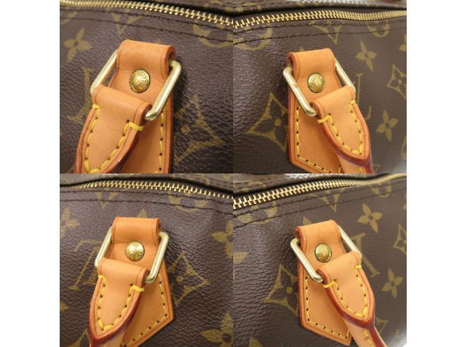 Borsa Louis Vuitton Speedy 35 Monogram Marrone - vista 6
