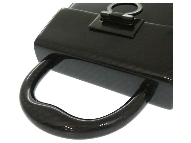 Borsa Salvatore Ferragamo Gancini DO-21 Nero - vista 7