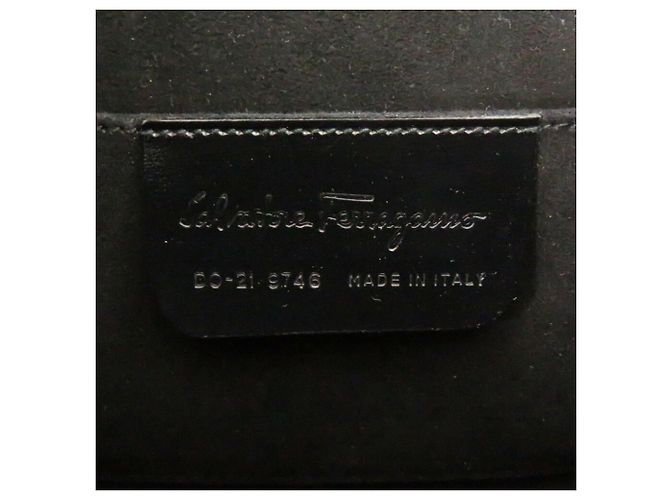 Borsa Salvatore Ferragamo Gancini DO-21 Nero - vista 9