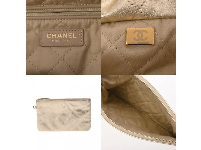 Borsa Piccola Chanel 22 in Oro Metallico D'oro - vista 13